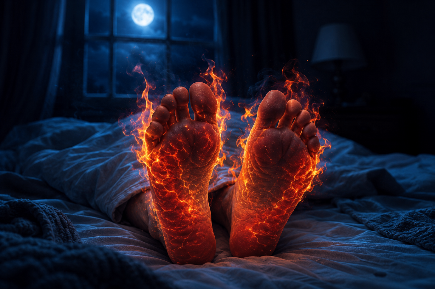 Ardor en los pies durante la noche