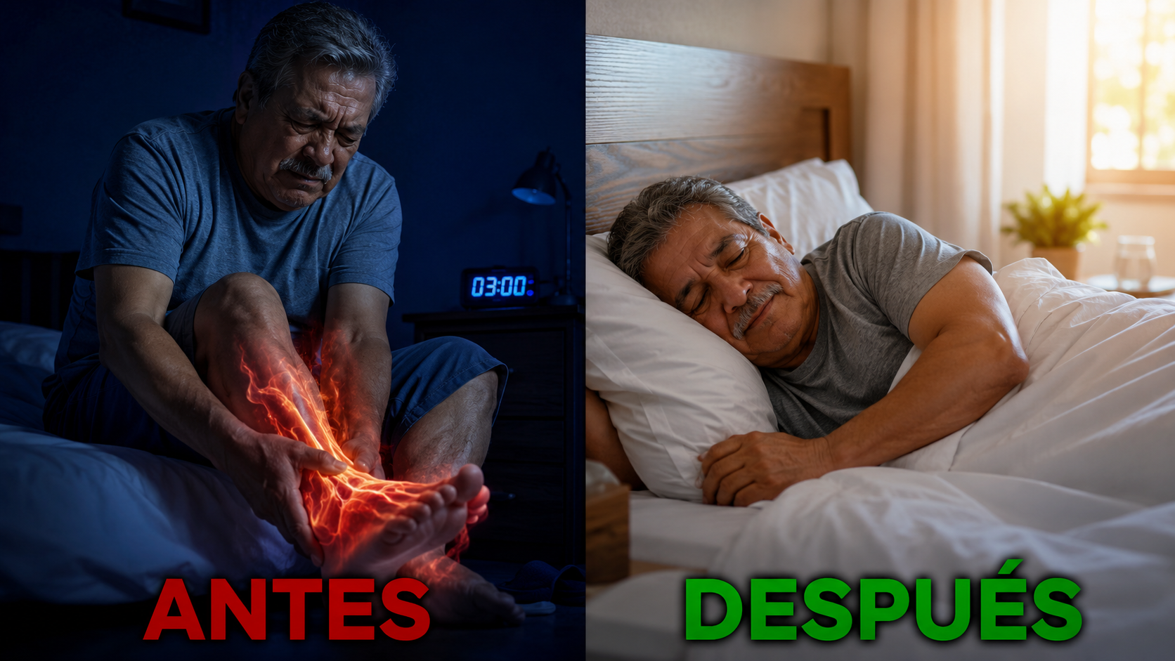 Comparación antes y después de aplicar el Protocolo NeuroCalma